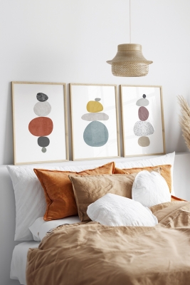 3 Parça Çerçeve Görünümlü Mdf Tablo Seti - ARTSYCLLCT42