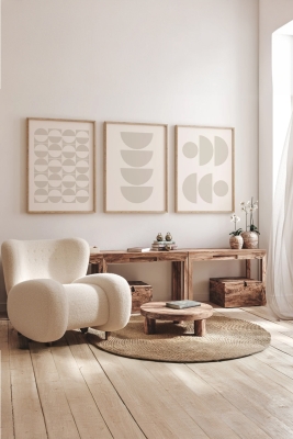 Gerçek Ahşap Çerçeveli 3 Parça 3D Poster Tablo Seti - 3DARTSOHOSET31