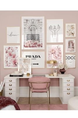 10 Parça Ahşap Çerçeve Görünümlü Mdf Tablo Seti - CRCVSZARTEVESSAYENI20