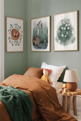 3 Parça Ahşap Çerçeve Görünümlü Mdf Tablo Seti - ARTAVESSAYSLMSTKO42