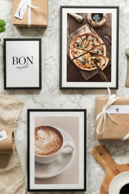 3 Parça Ahşap Çerçeve Görünümlü Mdf Tablo Seti - CRCVSZARTEVESSAYENI21