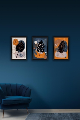 3 Parça Çerçeve Görünümlü Mdf Tablo Seti - 3ARTAVESSA6