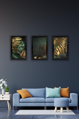 3 Parça Çerçeve Görünümlü Mdf Tablo Seti - 3ARTAVESSA8