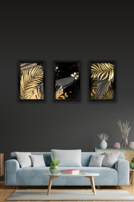 3 Parça Çerçeve Görünümlü Mdf Tablo Seti - 3ARTAVESSA9