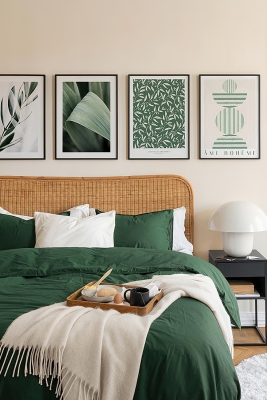 4 Parça Ahşap Çerçeve Görünümlü Mdf Tablo Seti - ARTAVESSAYSLMSTKO41