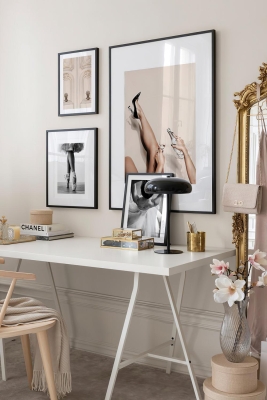 4 Parça Ahşap Çerçeve Görünümlü Mdf Tablo Seti - CRCVSZARTEVESSAYENI27