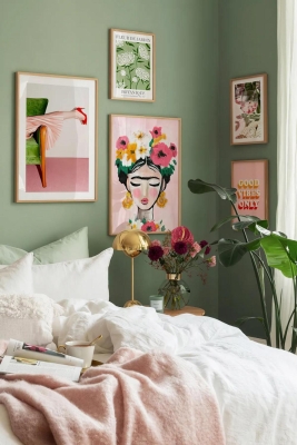 5 Parça Ahşap Çerçeve Görünümlü Mdf Tablo Seti - CRCVSZARTEVESSASTKO67