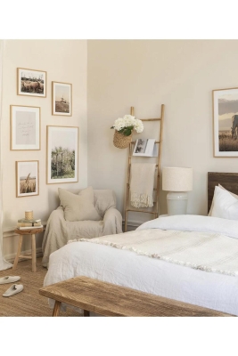 6 Parça Ahşap Çerçeve Görünümlü Mdf Tablo Seti - CRCVSZARTEVESSASTKO78