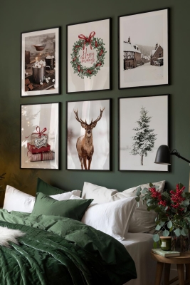 6 Parça Ahşap Çerçeve Görünümlü Mdf Tablo Seti - CRCVSZARTEVESSAYENI5