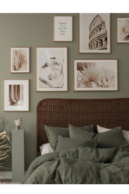 7 Parça Ahşap Çerçeve Görünümlü Mdf Tablo Seti - ARTAVESSAYSLMSTKO18