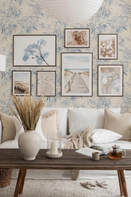 7 Parça Ahşap Çerçeve Görünümlü Mdf Tablo Seti - CRCVSZARTEVESSAYENI23