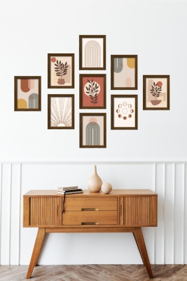 9 Parça Çerçeve Görünümlü Mdf Tablo Seti - 9ARTAVESSA1