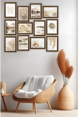 12 Parça Çerçeve Görünümlü Mdf Tablo Seti - 12ARTAVESSA20