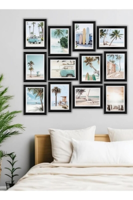 12 Parça Çerçeve Görünümlü Mdf Tablo Seti - 12ARTAVESSA22