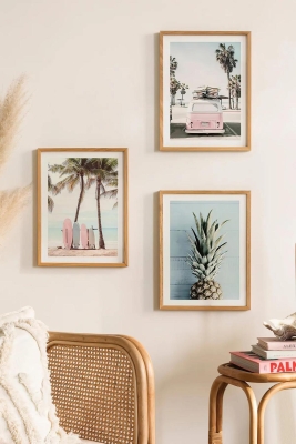 3 Parça Gerçek Ahşap Çerçeveli Tablo Seti - ARTAVESSASTKO14