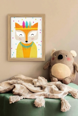 Tek Parça Çerçeve Görünümlü Çocuk Odası Mdf Tablo - 1SMKIDSARTAVESSA2