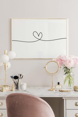 Tek Parça Ahşap Çerçeveli Poster Tablo - TEKHAMCERCEVE100