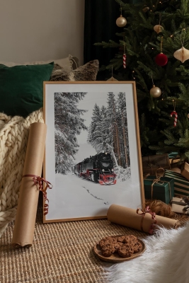 Tek Parça Ahşap Çerçeveli Poster Tablo - TEKHAMCERCEVE108