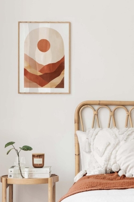 Tek Parça Ahşap Çerçeveli Poster Tablo - TEKHAMCERCEVE113