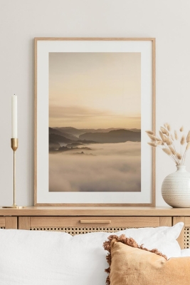 Tek Parça Ahşap Çerçeveli Poster Tablo - TEKHAMCERCEVE124