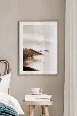 Tek Parça Ahşap Çerçeveli Poster Tablo - TEKHAMCERCEVE130