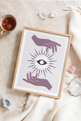 Tek Parça Ahşap Çerçeveli Poster Tablo - TEKHAMCERCEVE139