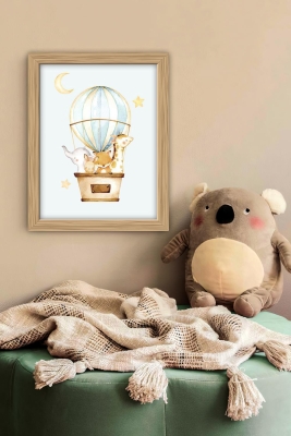 Tek Parça Çerçeve Görünümlü Çocuk Odası Mdf Tablo - 1SMKIDSARTAVESSA12