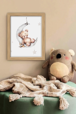 Tek Parça Çerçeve Görünümlü Çocuk Odası Mdf Tablo - 1SMKIDSARTAVESSA13