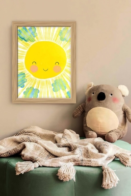 Tek Parça Çerçeve Görünümlü Çocuk Odası Mdf Tablo - 1SMKIDSARTAVESSA6