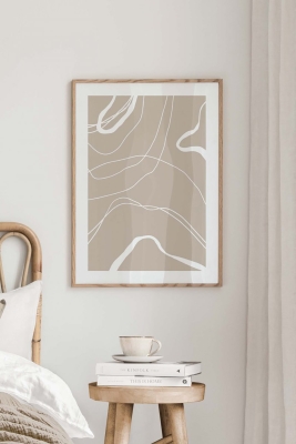 Tek Parça Çerçeve Görünümlü Mdf Tablo - TEKHAMMDF136