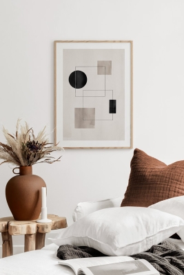 Tek Parça Çerçeve Görünümlü Mdf Tablo - TEKHAMMDF76