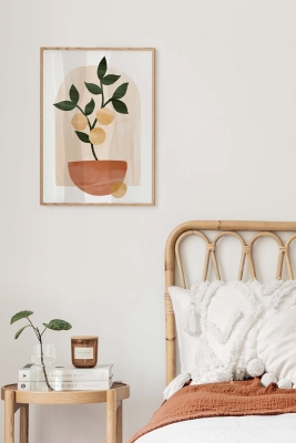 Tek Parça Çerçeve Görünümlü Mdf Tablo - TEKHAMMDF77