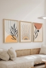 3 Parça Ahşap Çerçeve Görünümlü Mukavva Poster Tablo Seti - Set 23