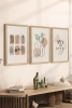 3 Parça Ahşap Çerçeve Görünümlü Mukavva Poster Tablo Seti - Set 26