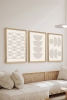 3 Parça Ahşap Çerçeve Görünümlü Mukavva Poster Tablo Seti - Set 31