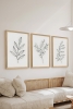 3 Parça Ahşap Çerçeve Görünümlü Mukavva Poster Tablo Seti - Set 39