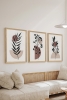3 Parça Ahşap Çerçeve Görünümlü Mukavva Poster Tablo Seti - Set 59