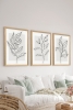 3 Parça Ahşap Çerçeve Görünümlü Mukavva Poster Tablo Seti - Set 76