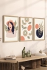 3 Parça Ahşap Çerçeve Görünümlü Mukavva Poster Tablo Seti - Set 93