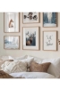 6 Parça Ahşap Çerçeve Görünümlü Mdf Tablo Seti - CRCVSZARTEVESSASTKO86